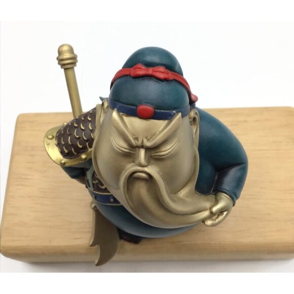 Guan Gong Guanyu 3" Brass Statue Chinese Warrior Protection & Luck Kwan Kong - Picture 8 of 11